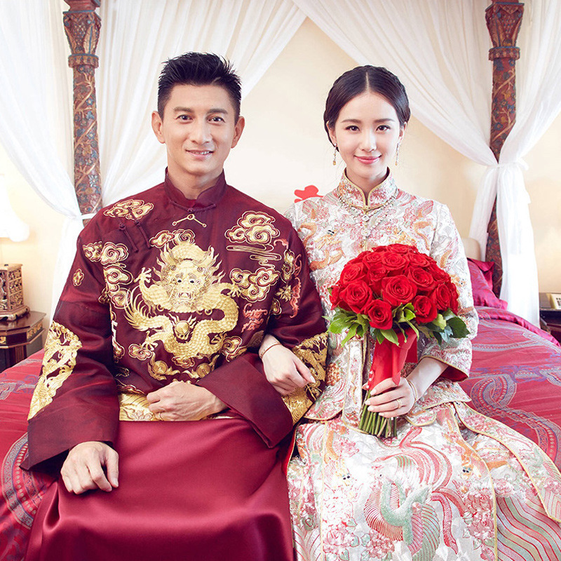 秋季新款吳奇隆劉詩詩同款秀禾服新娘禮服嫁衣中式結婚旗袍龍鳳褂批發・進口・工廠・代買・代購