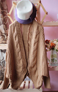 2014春裝新款女裝韓版 開衫蝙蝠袖毛衣女工廠,批發,進口,代購