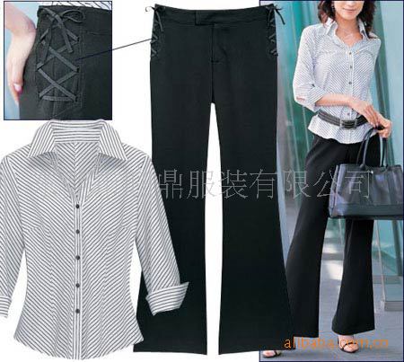 東莞工作服供應時尚女職業裝 女褲套裝，辦公室製服量身訂做工廠,批發,進口,代購