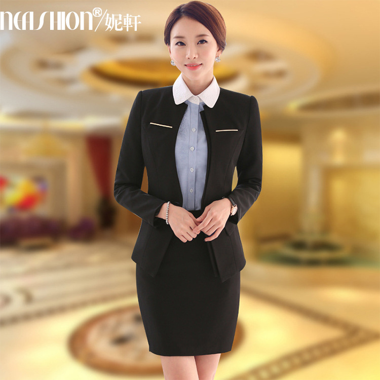 秋季女外套2015春秋裝新款大碼中長款韓版修身休閒小西服批發・進口・工廠・代買・代購