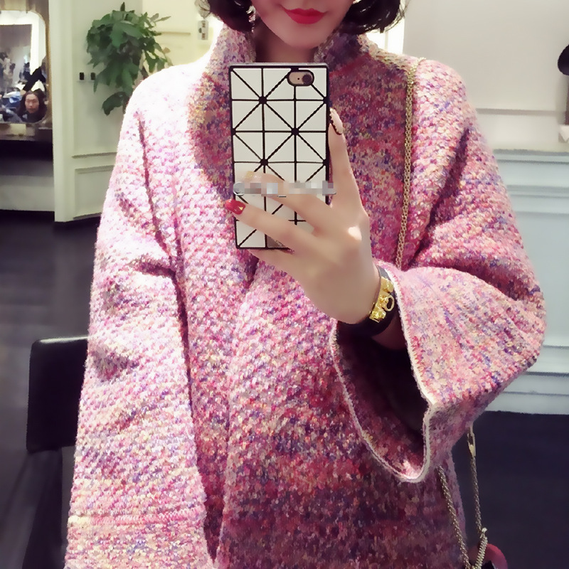 網紅同款小香c傢羊毛針織老佛爺迪拜系列經典款毛衣大衣外套女工廠,批發,進口,代購