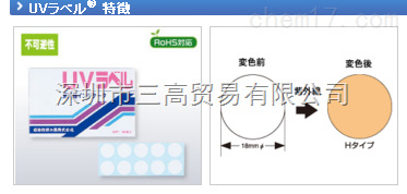 日油技研測溫紙L 低感度UVラベル®紫外線管理用批發・進口・工廠・代買・代購