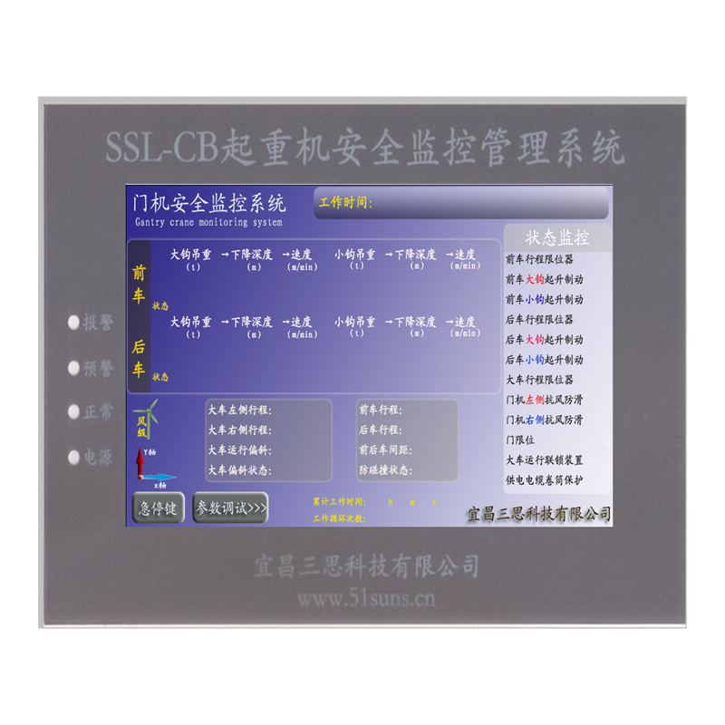 宜昌三思工程機械機器機表架橋機龍門吊起重機安全監控管理系統工廠,批發,進口,代購