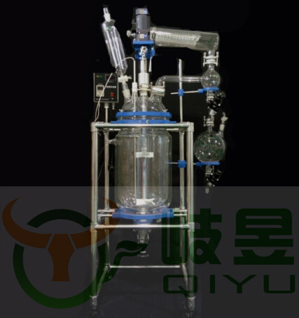 岐昱機器 雙層玻璃蒸餾反應釜50L100L150L 上海廠傢直銷 專業定製工廠,批發,進口,代購