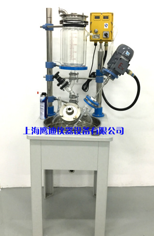 上海鷹迪  定做玻璃反應釜  10L單層玻璃反應器  鷹迪機器工廠,批發,進口,代購