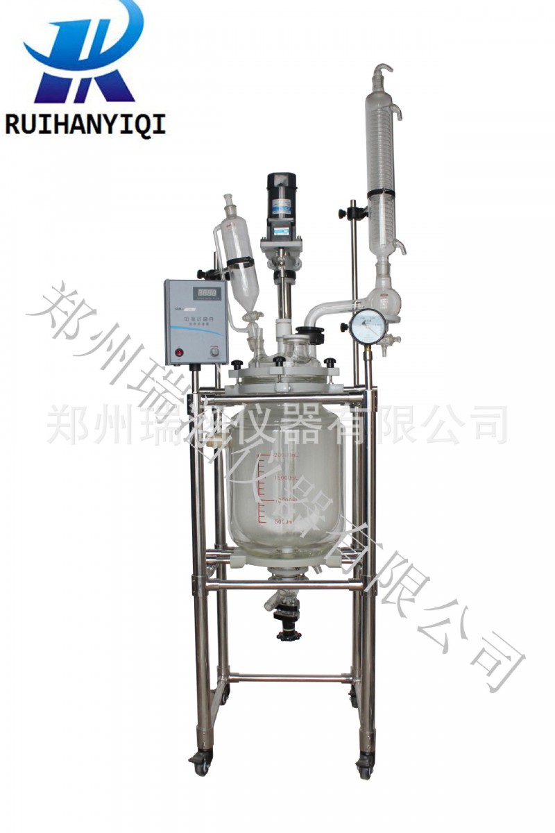 反應釜廠傢批發雙層玻璃反應釜 實驗室100L玻璃反應器批發・進口・工廠・代買・代購