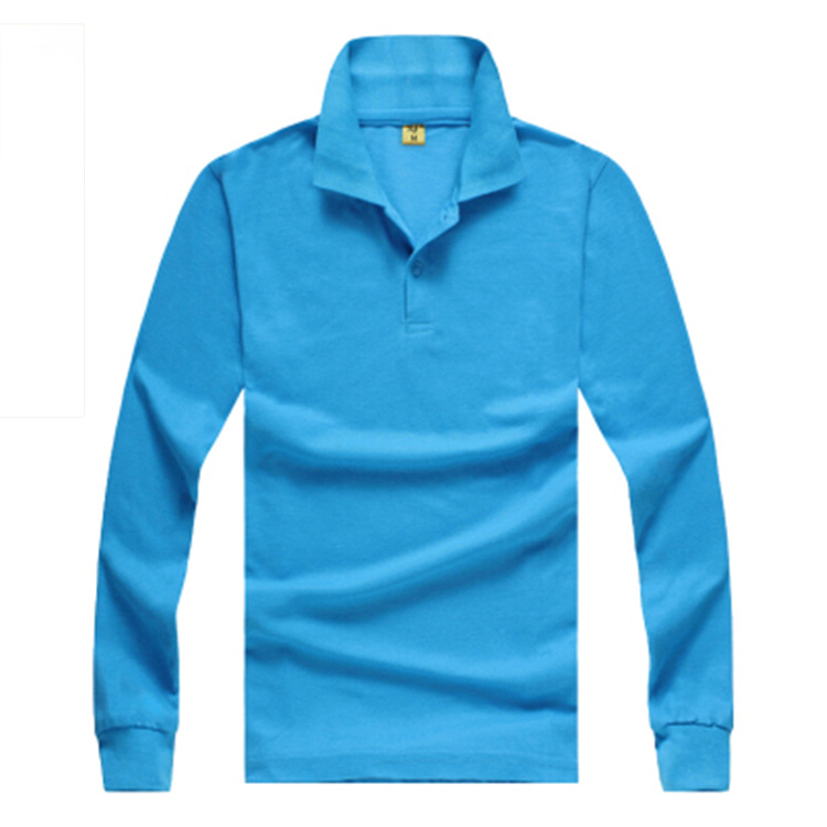 廠傢批發定製長袖純棉polo衫定製logo文化衫廣告衫翻領工作服印製批發・進口・工廠・代買・代購