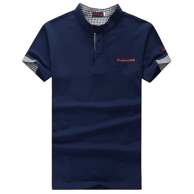 立領商務POLO衫定做夏季廣告工作服定製純棉高端男式POLO衫印logo批發・進口・工廠・代買・代購