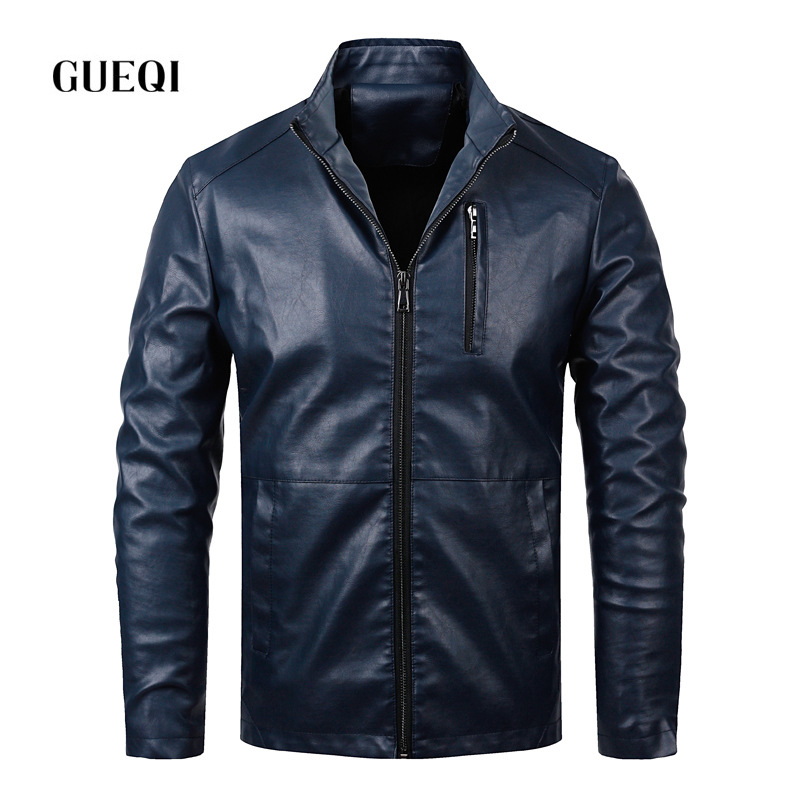青年男式機車皮衣 春款男士韓版修身立領皮夾克薄款PU皮外套6681批發・進口・工廠・代買・代購