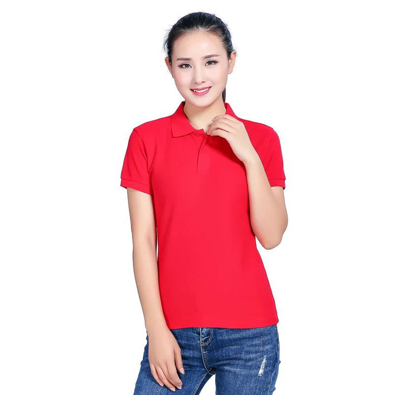 短袖翻領定製工作服運動女式t恤班服廣告衫文化衫印字印logo定製工廠,批發,進口,代購