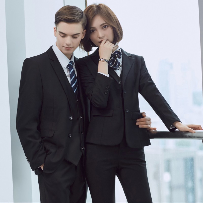 2016秋冬職業裝女裝套裝男女同款西裝商務白領員工長袖正裝批發・進口・工廠・代買・代購