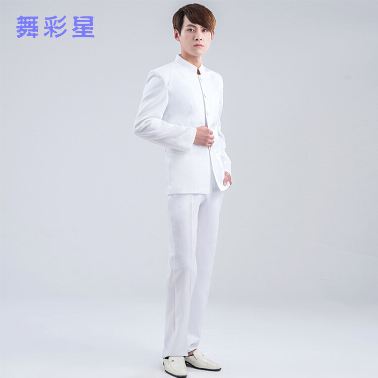 廠傢直銷  五四青年裝男女中山裝全棉畢業季班校服集體服裝演出服工廠,批發,進口,代購