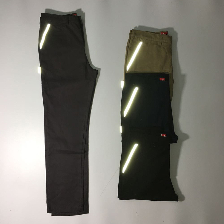 潮牌 反光拼接直筒佈褲 休閒褲 B109工廠,批發,進口,代購