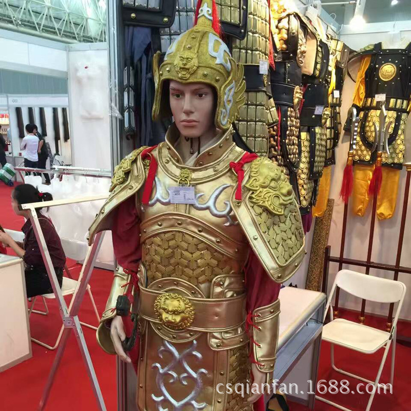 將軍服cosplay古裝盔甲表演盔甲中國三國服裝盔甲演出服將軍盔甲工廠,批發,進口,代購