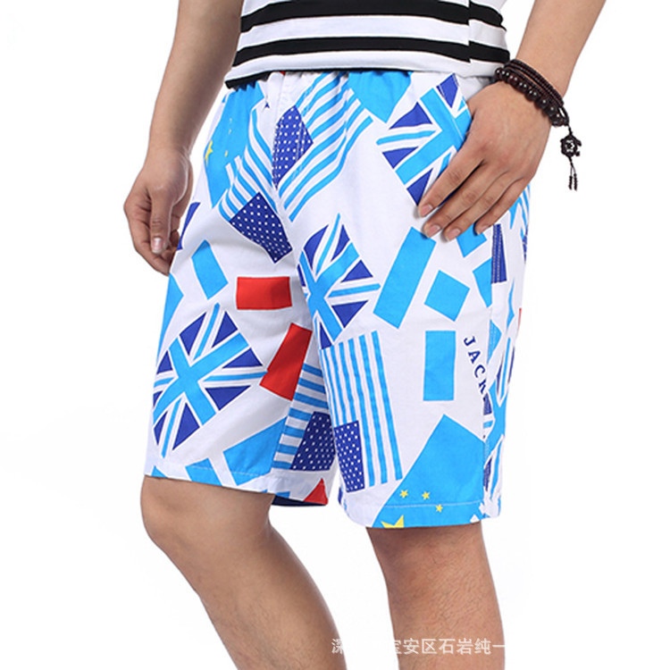 沙灘褲男士2016夏季新品 大碼寬松男式沙灘褲迷彩休閒五分褲批發批發・進口・工廠・代買・代購