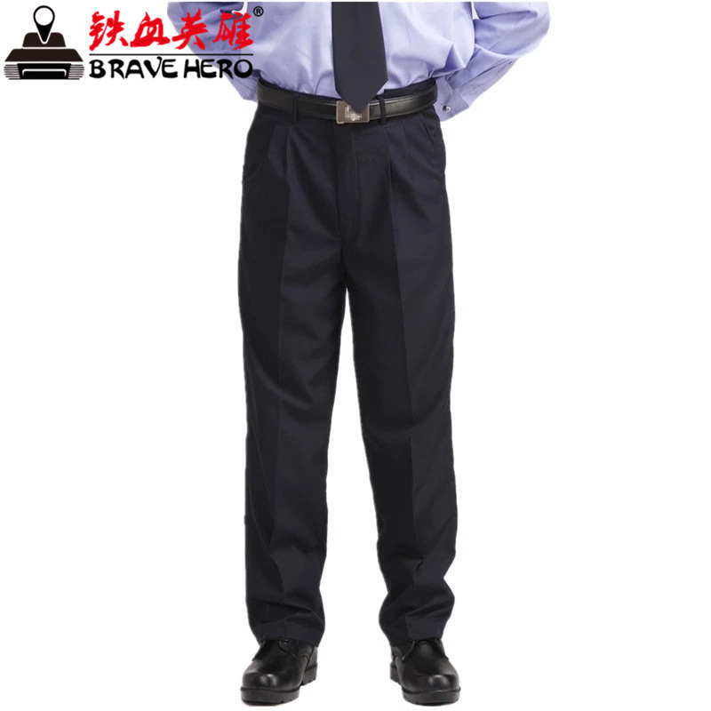 廠傢直銷 保安褲子夏季男 黑色保安夏褲 保安製服西裝褲 活腰可調節工廠,批發,進口,代購