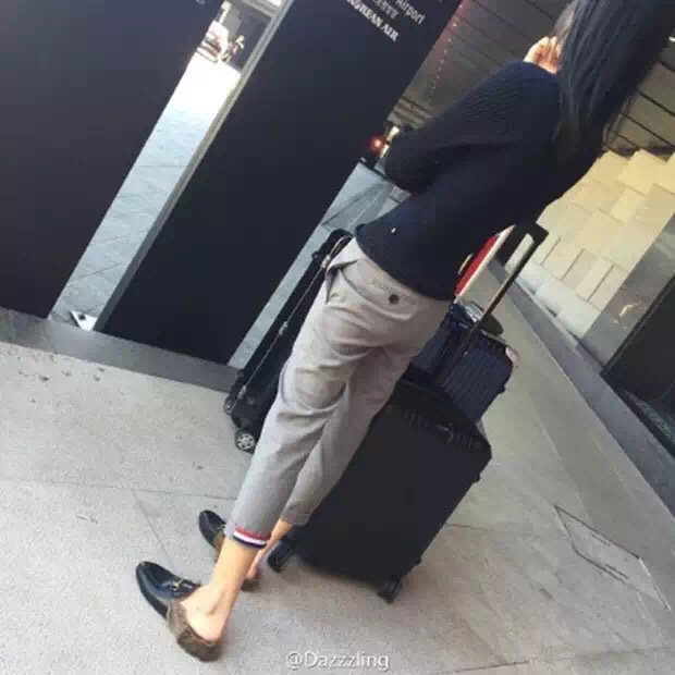 16早春新款TB四條杠褲腳彩色織帶九分修身西裝休閒褲男女同款短褲工廠,批發,進口,代購