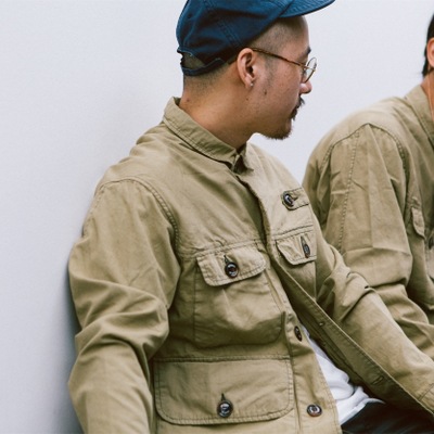 OLD-RIO工匠系列 全棉線卡美式多口袋工裝外套夾克男士【限量】工廠,批發,進口,代購