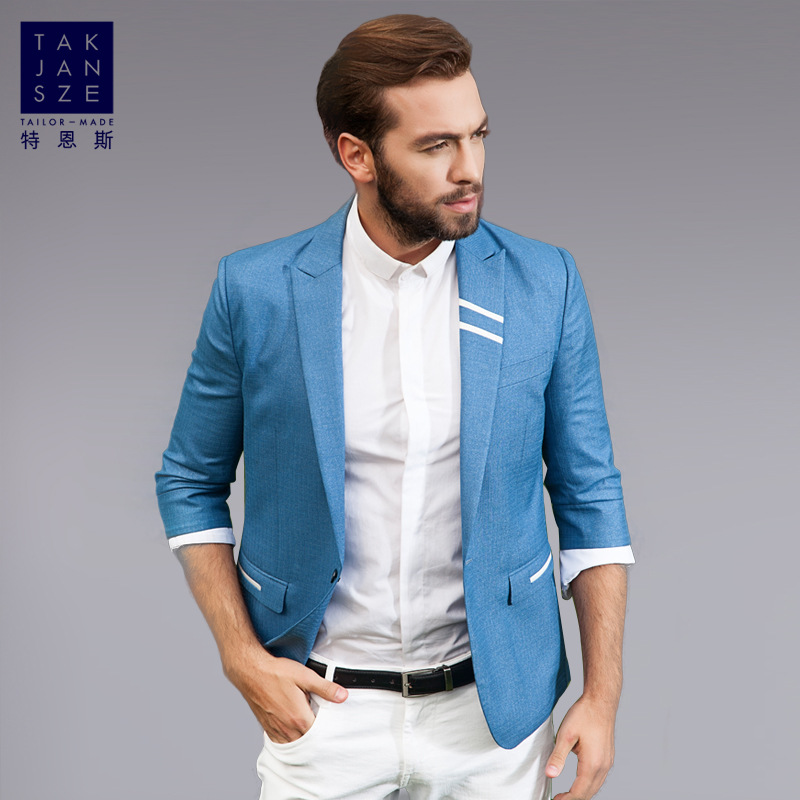 男士西服套裝 長袖休閒修身西服定製 白城洮南工裝廠傢工廠,批發,進口,代購