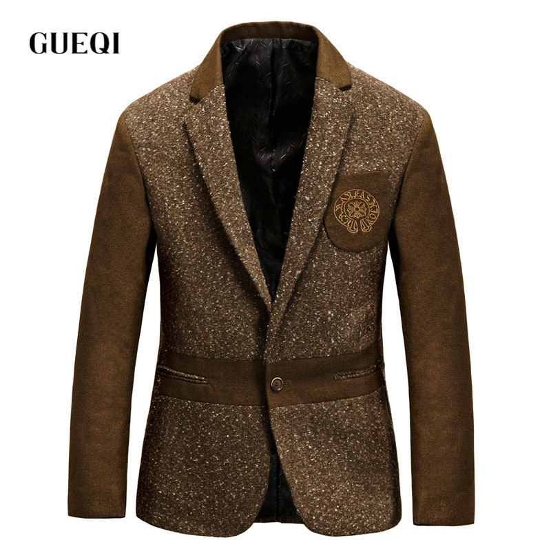 阿裡GUEQI 男裝英倫時尚西裝外套 精致繡花50%羊毛男式西裝批發批發・進口・工廠・代買・代購