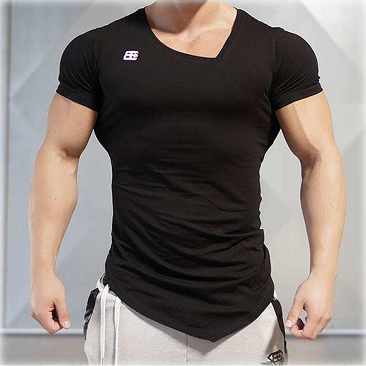 速賣通 ebay wish爆款肌肉兄弟gym shark男士夏季運動薄款修身T恤工廠,批發,進口,代購