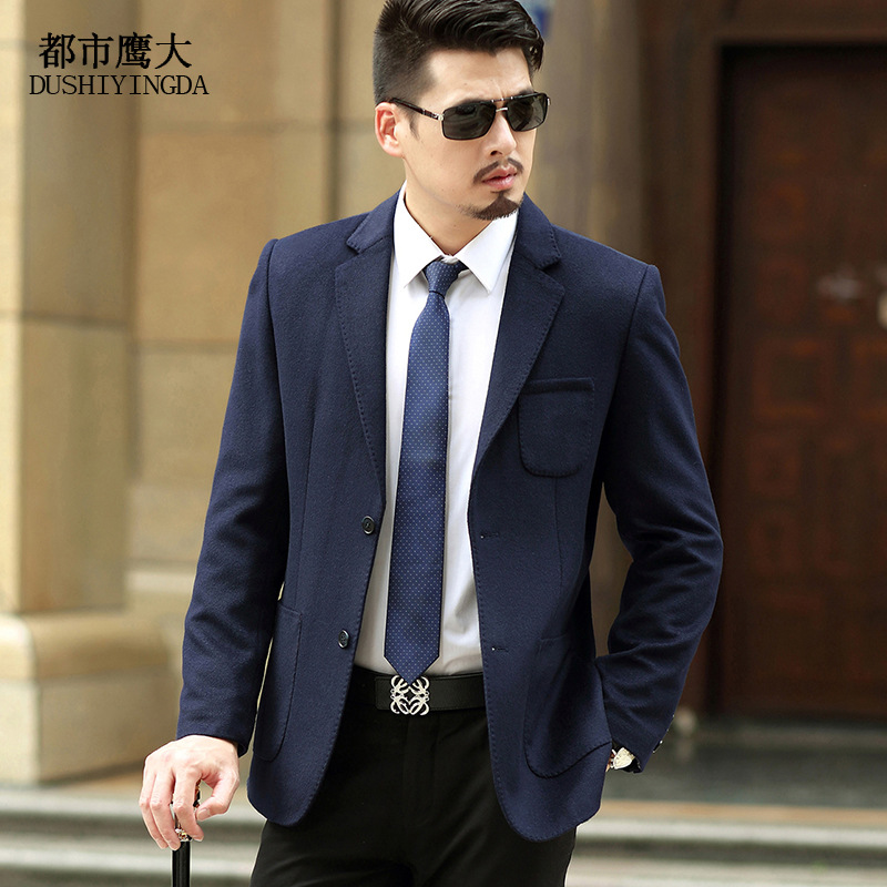 2016秋冬裝新款純羊毛西服商務休閒中年男式休閒西服外套男批發工廠,批發,進口,代購