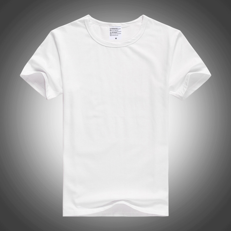 圓領白色莫代爾空白T恤光板純色短袖文化衫班服熱升華批發定製批發・進口・工廠・代買・代購