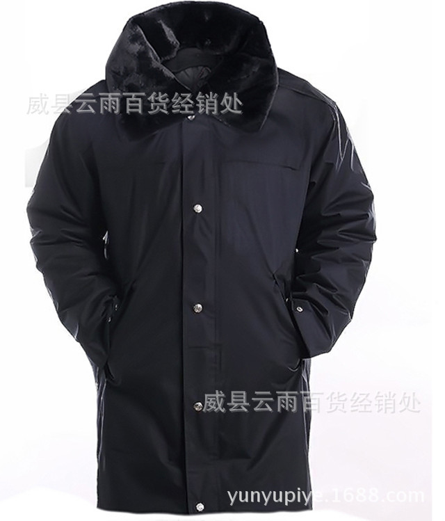 羊皮毛一體保安服皮襖警裝服毛皮羊皮皮襖活裡活麵可拆卸爸爸裝工廠,批發,進口,代購