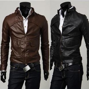 外貿批發 2012男士新款皮衣 男 修身夾克外套 男式皮衣 皮夾克 男工廠,批發,進口,代購