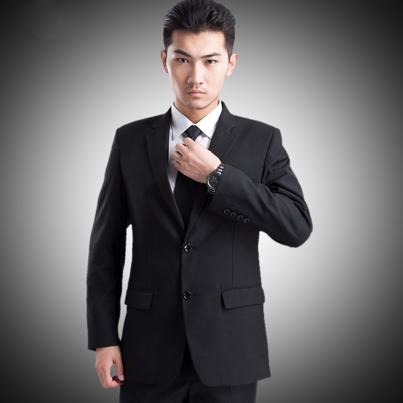 廠傢定製單排扣男士工裝套裝秋季修身西服男套裝商務正裝西服定製工廠,批發,進口,代購