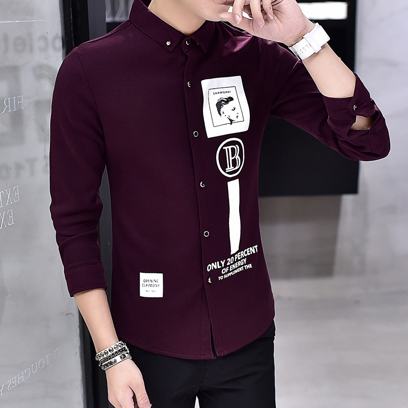 2016冬季年貨青少年長袖襯衫 韓版修身翻領男式加絨加厚襯衣男裝工廠,批發,進口,代購