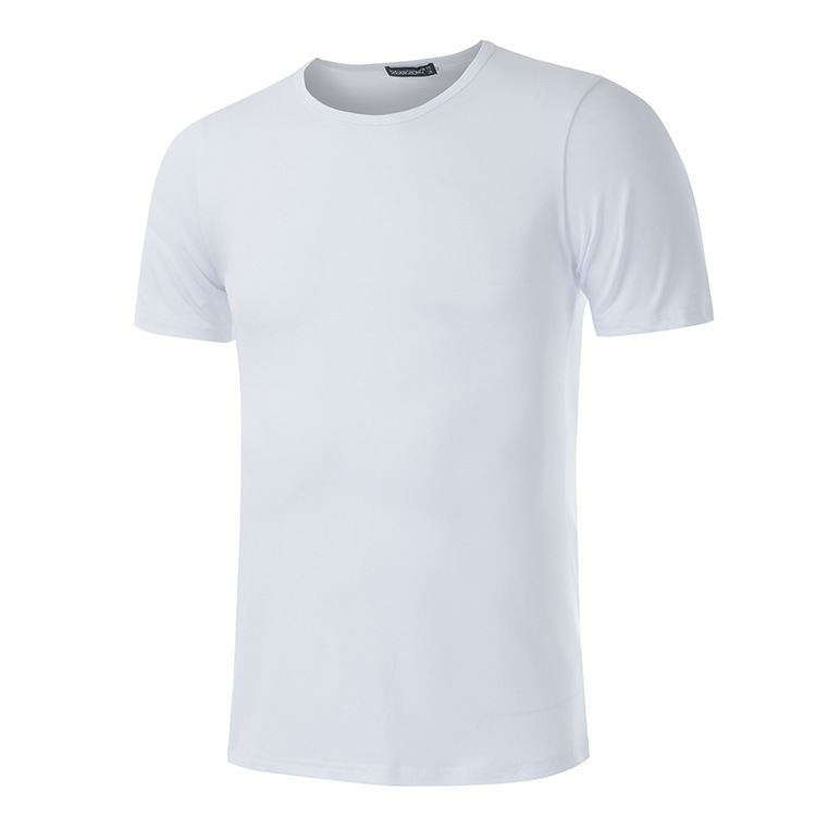 個性熱轉印空白短袖圓領t恤批發莫代爾班服定製工作服廣告衫批發・進口・工廠・代買・代購