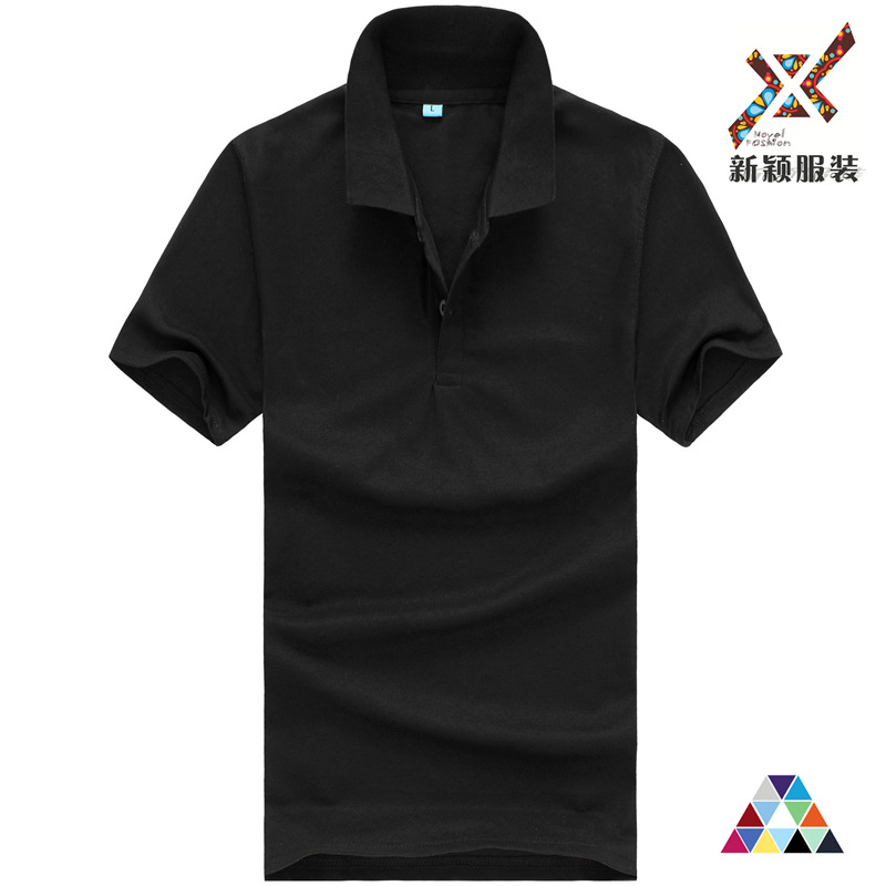 新款男式短袖翻領滌棉180克廣告衫，服裝定製生產，可印圖加工工廠,批發,進口,代購