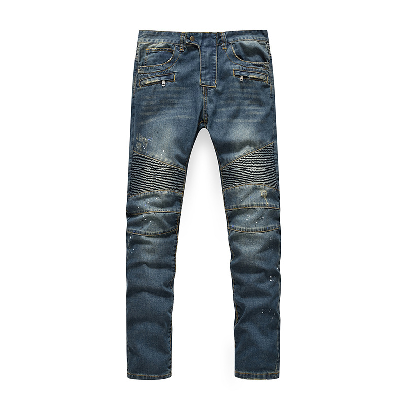 熱銷款歐美大牌Biker jeans 男士機車褲 外貿機車牛仔褲男工廠,批發,進口,代購