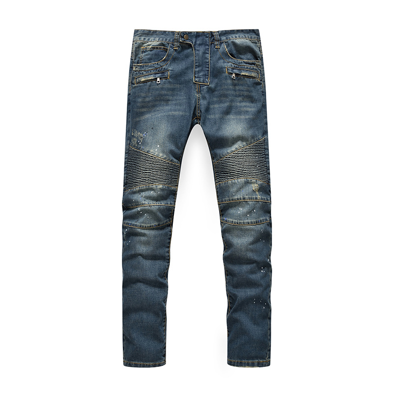 熱銷款歐美大牌Biker jeans 男士機車褲 外貿機車牛仔褲男批發・進口・工廠・代買・代購