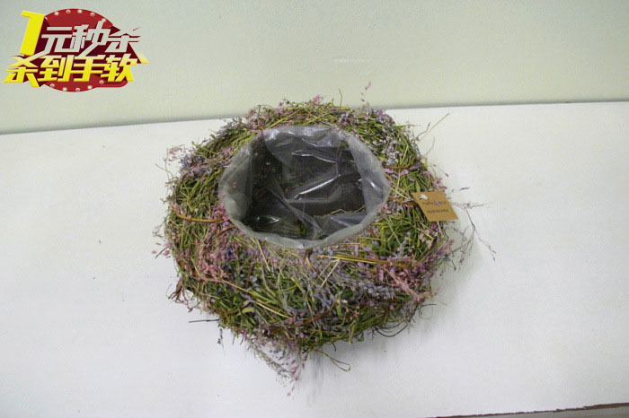 人氣特價擺飾草織鳥窩編織品手工鄉村美式植物工藝品招財錦囊許願批發・進口・工廠・代買・代購
