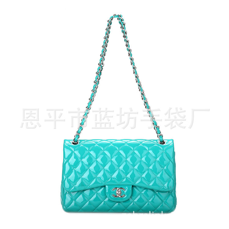 春季歐美時尚菱格鏈條單肩斜挎小香風經典女包廠傢批發一件代發工廠,批發,進口,代購