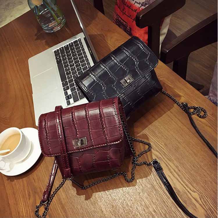 16韓版迷你女士斜挎包 純色手機小包包 時尚單肩鏈條小方包批發工廠,批發,進口,代購