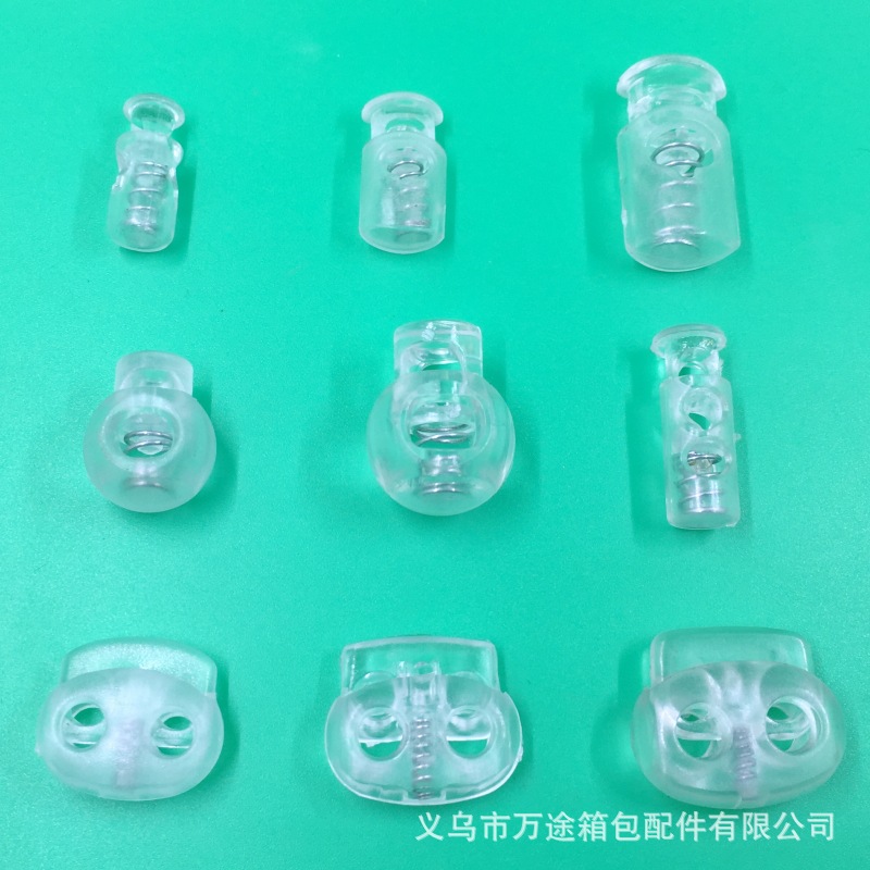 廠傢直銷供應 透明塑料繩扣 半透明 彈簧扣 吊鐘工廠,批發,進口,代購