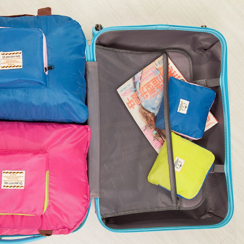 多功能可折疊購物袋旅行收納包便攜環保袋衣物整理袋單肩購物包工廠,批發,進口,代購
