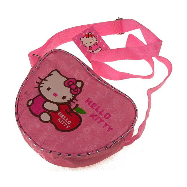 Hello Kitty小公主愛心抱蘋果挎包kt頭時尚挎包長帶斜挎包M8303工廠,批發,進口,代購