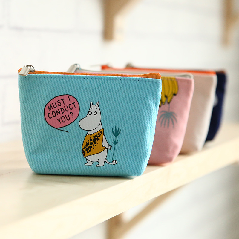 新品 帆佈 MOOMIN-雨林歷險小零錢包女士包包 硬幣包現貨批發批發・進口・工廠・代買・代購