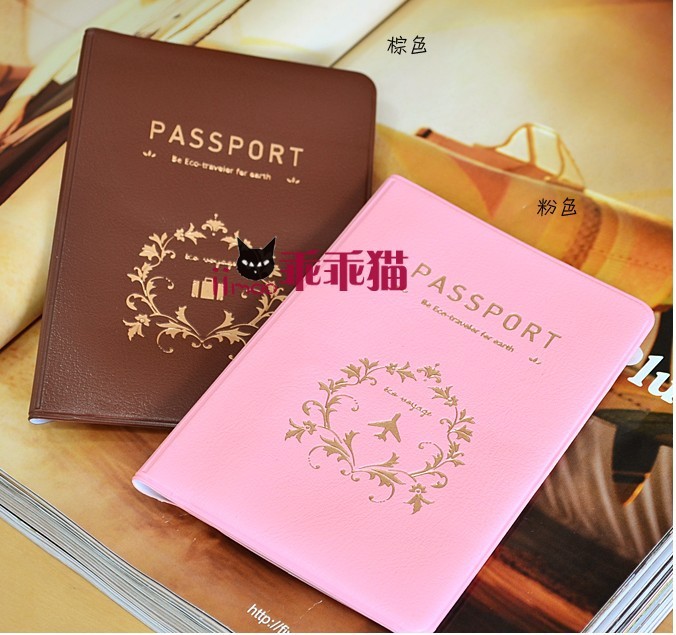 韓國iconic 簡約皮質護照夾-passport 護照包 2色選可來圖定做批發・進口・工廠・代買・代購