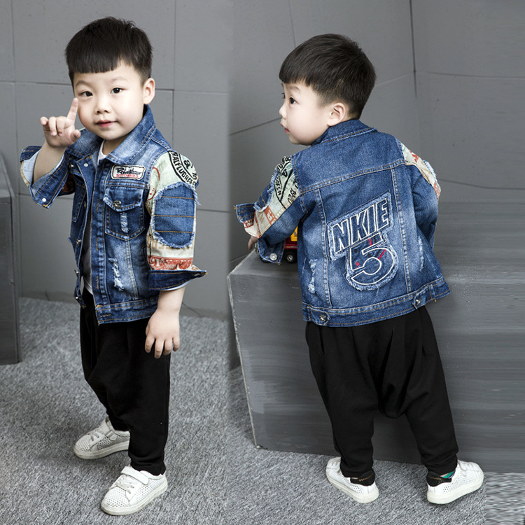 2016韓版新款童裝男童春款牛仔外套兒童牛仔衣小童潮夾克一件代發批發・進口・工廠・代買・代購