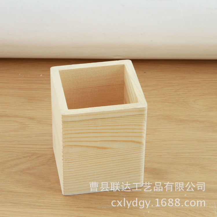 木製商務名片盒批發松木方形創意名片夾 辦公用品無蓋實木卡片盒工廠,批發,進口,代購