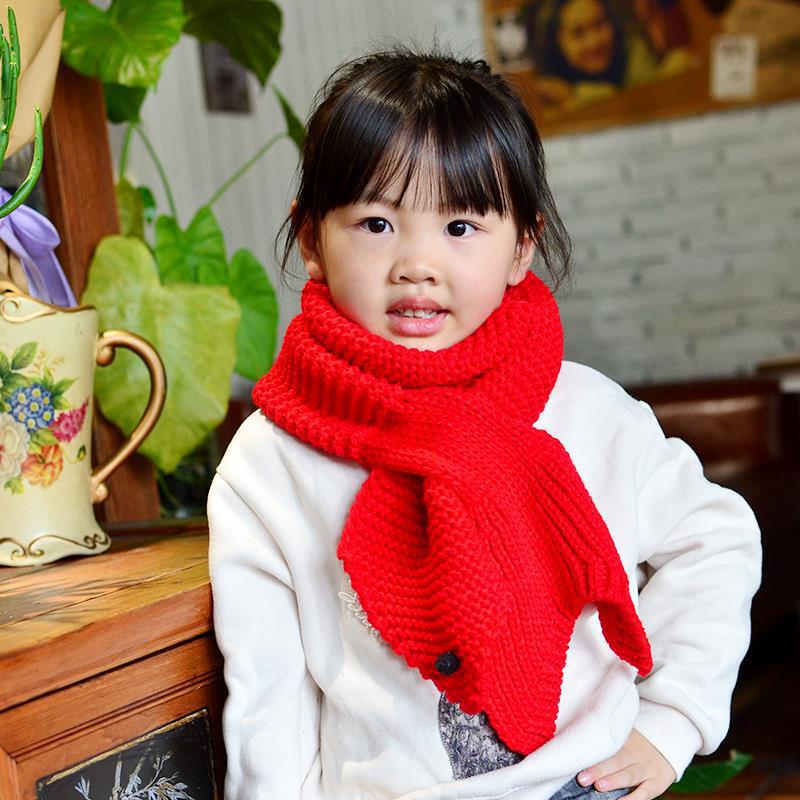 韓版兒童男女秋冬季流行兒童圍脖百搭凹造型毛線針織圍巾保暖加厚工廠,批發,進口,代購