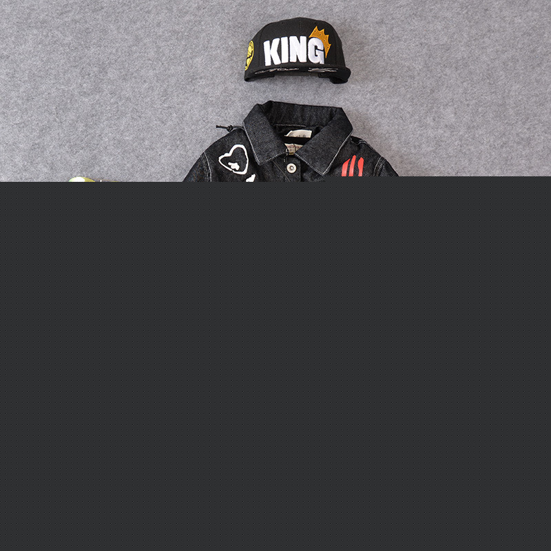 2016韓版秋冬男童外套 兒童童牛仔服童裝新款一件代發羊羔毛冬款批發・進口・工廠・代買・代購