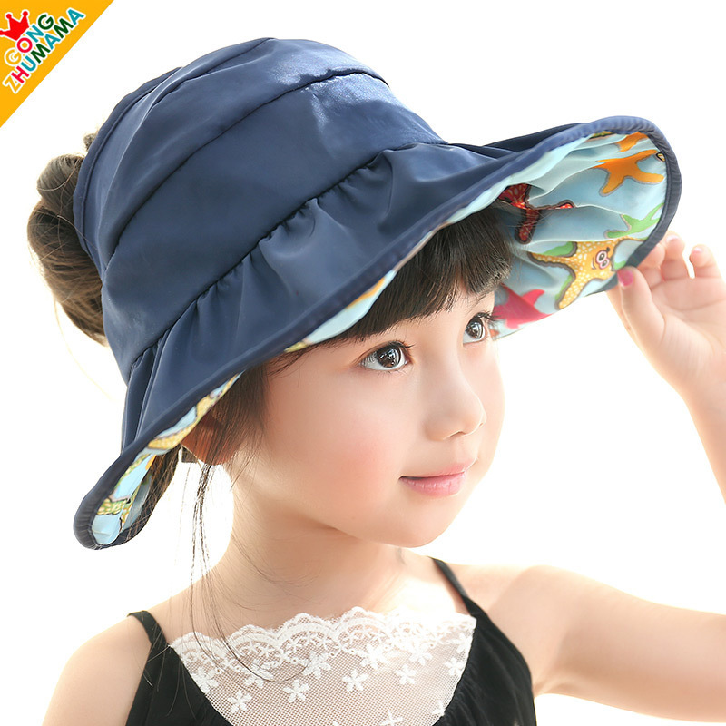 2016新款韓版兒童防紫外線盆帽寶寶遮陽帽工廠,批發,進口,代購