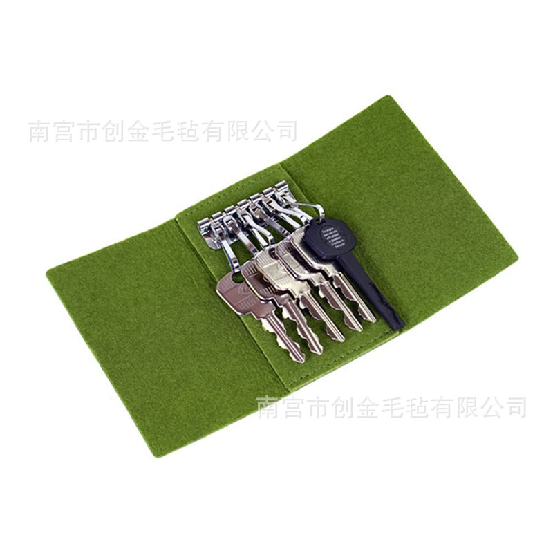 淘寶貨源贈品定製毛氈鑰匙包 復古鑰匙位包批發創意鑰匙套工廠,批發,進口,代購