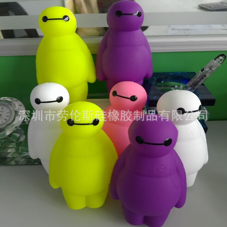 廠傢直銷 超能陸戰隊大白卡通矽膠拉鏈零錢包硬幣包收納鑰匙包工廠,批發,進口,代購